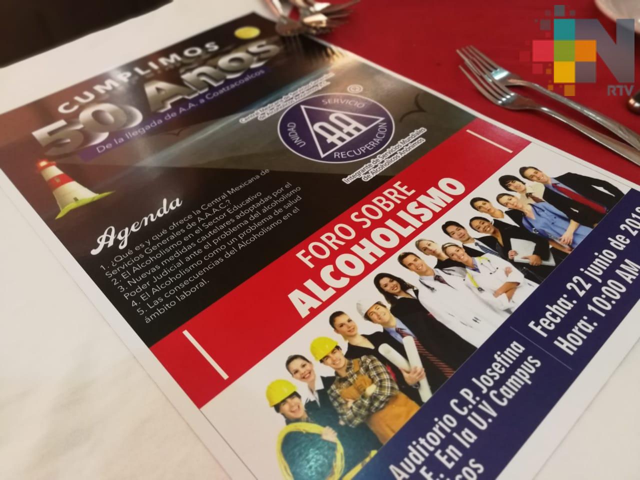 En Coatzacoalcos organización realizará foro sobre alcoholismo