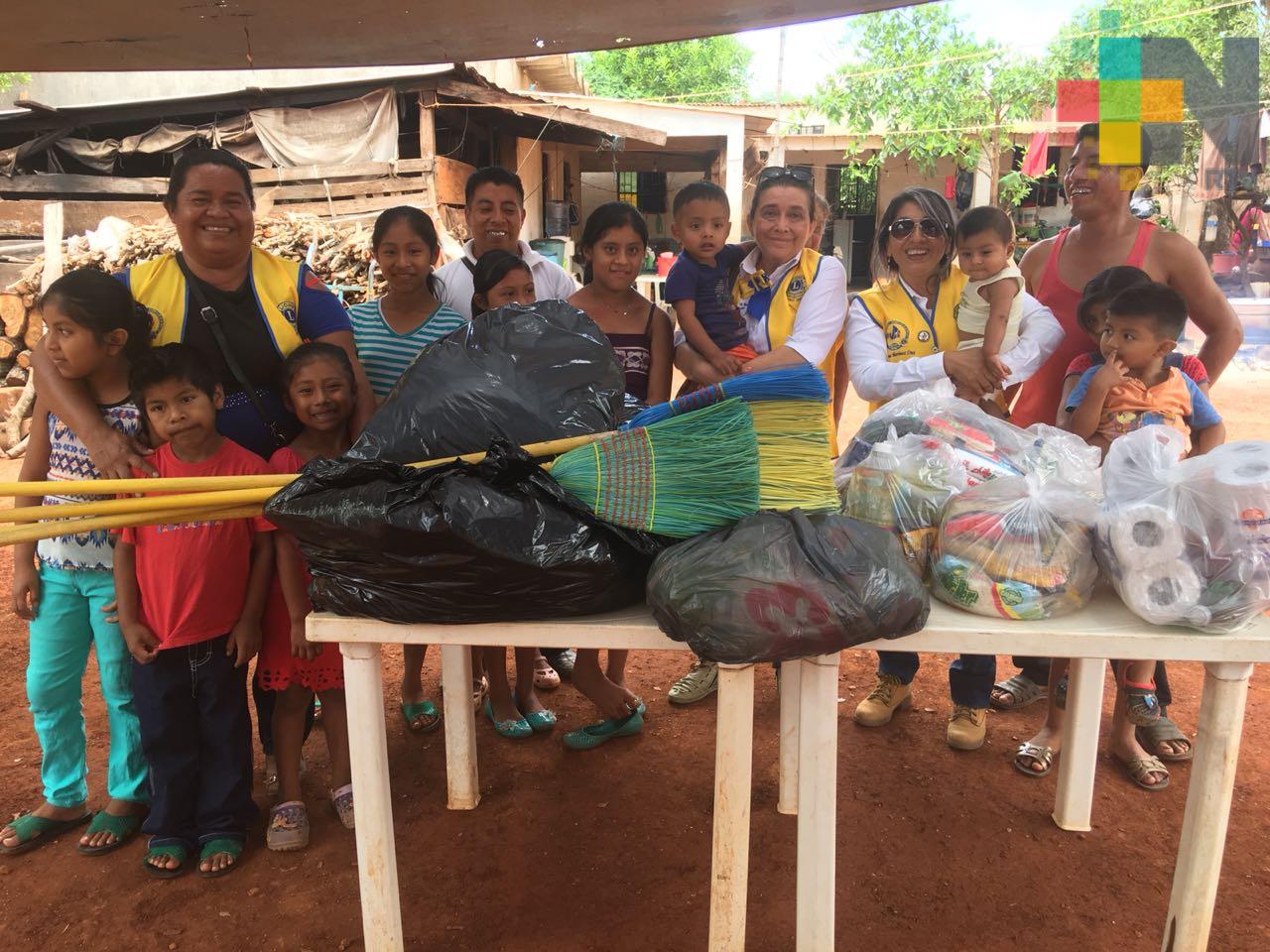 Club de Leones de Coatzacoalcos lleva ayuda al albergue «El Aguacate»