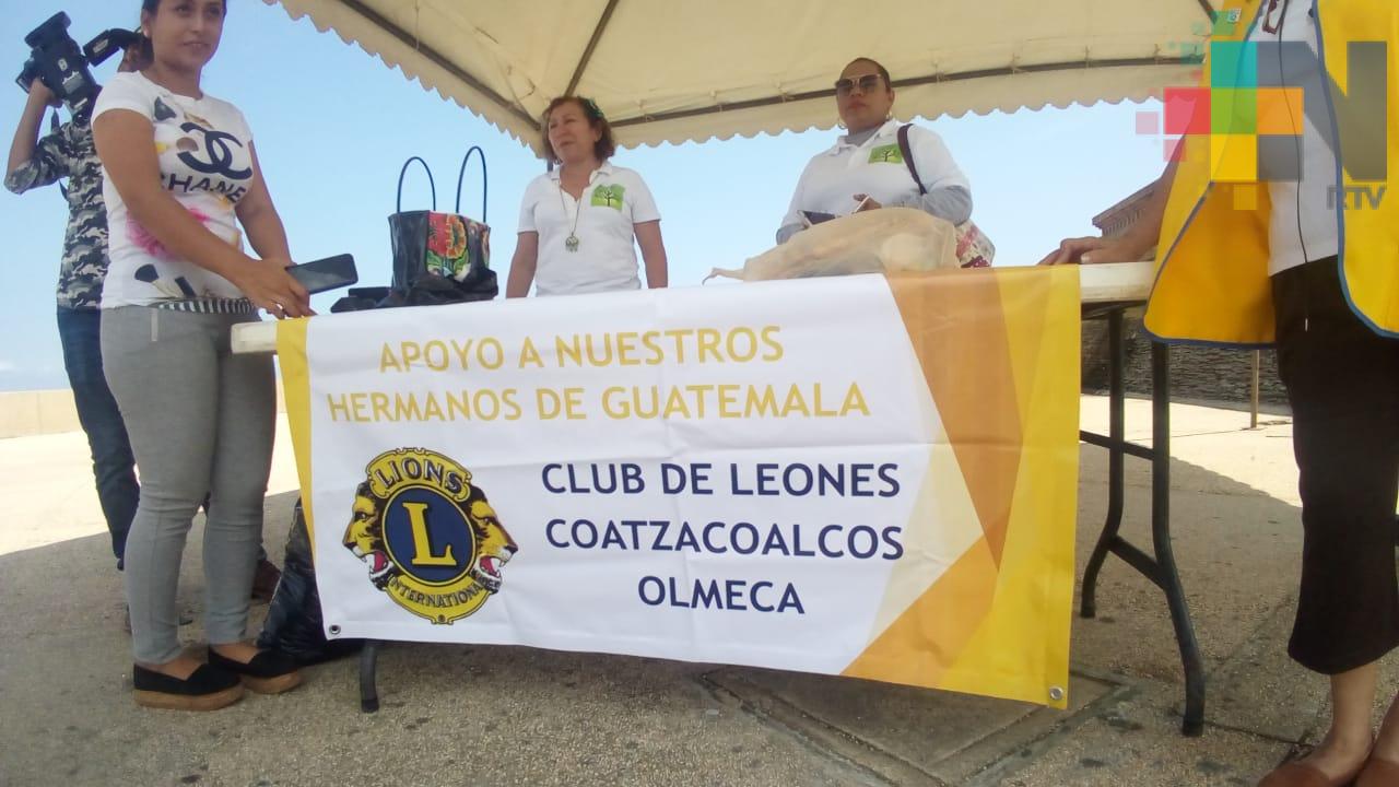 Asociaciones civiles de Coatzacoalcos inician colecta de víveres para damnificados de Guatemala