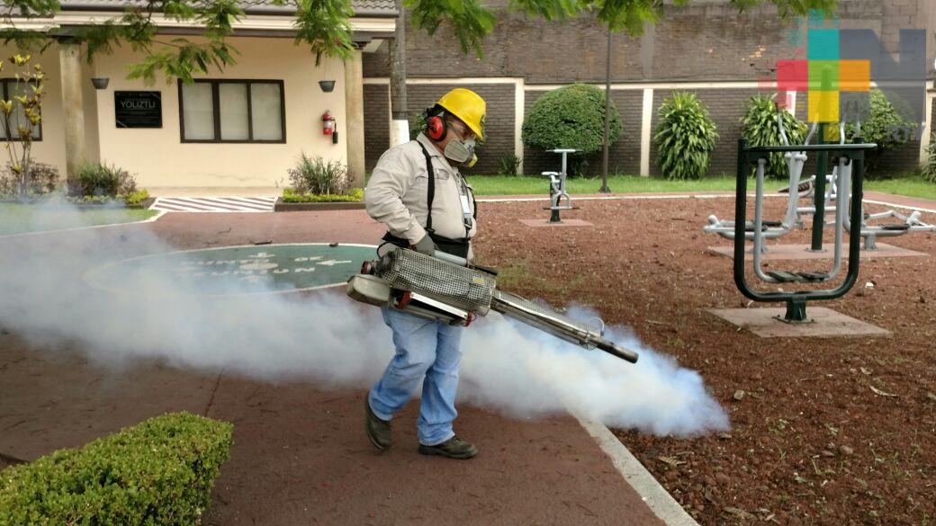 Fumiga Vectores espacios públicos de Ixtaczoquitlán