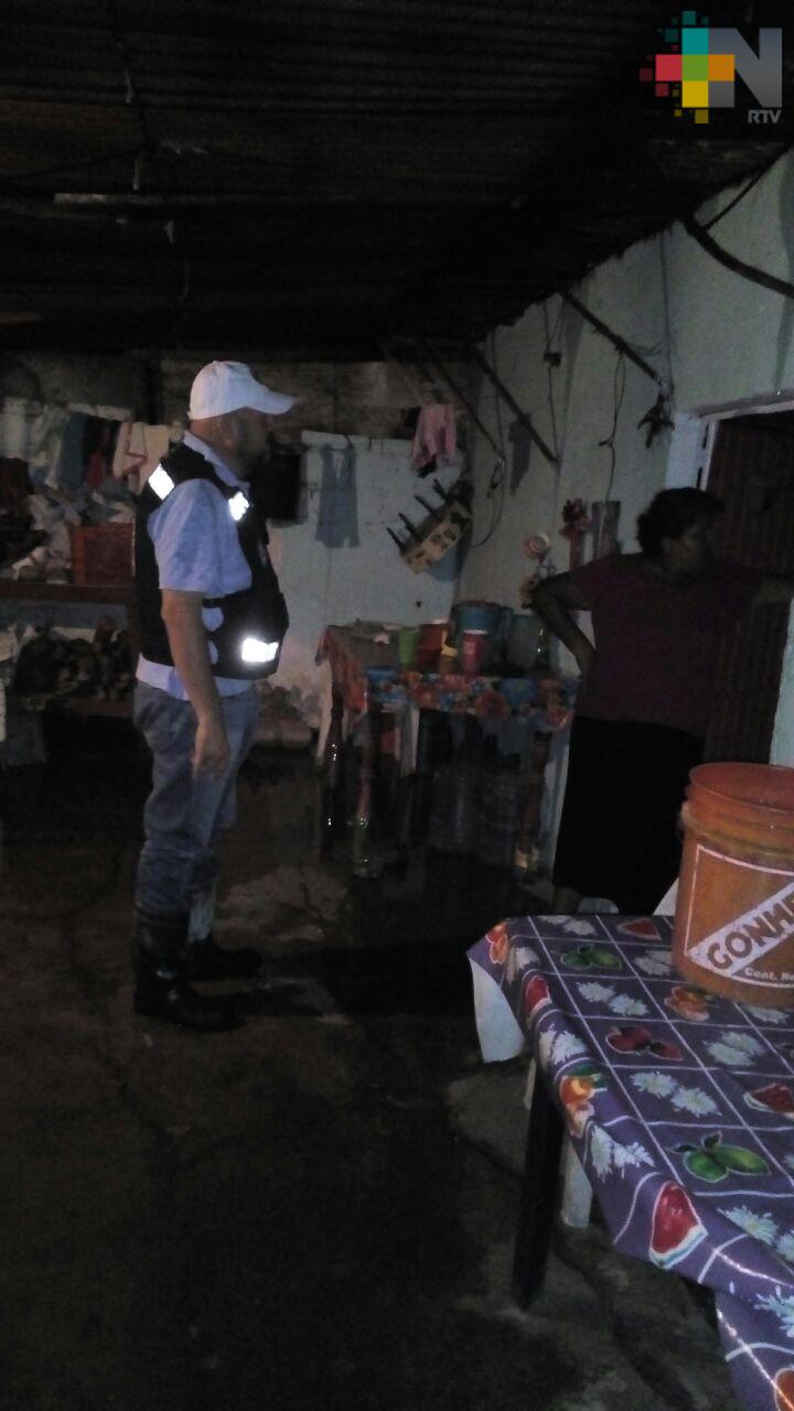 Se inundan diez casas en Rinconada por lluvia de este lunes