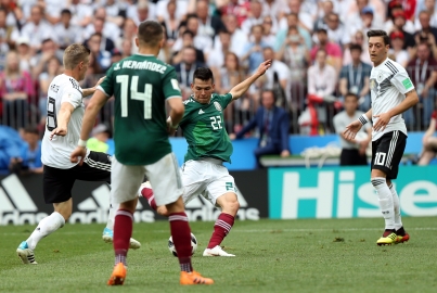 Contra los pronósticos, México le pega 1-0 a Alemania