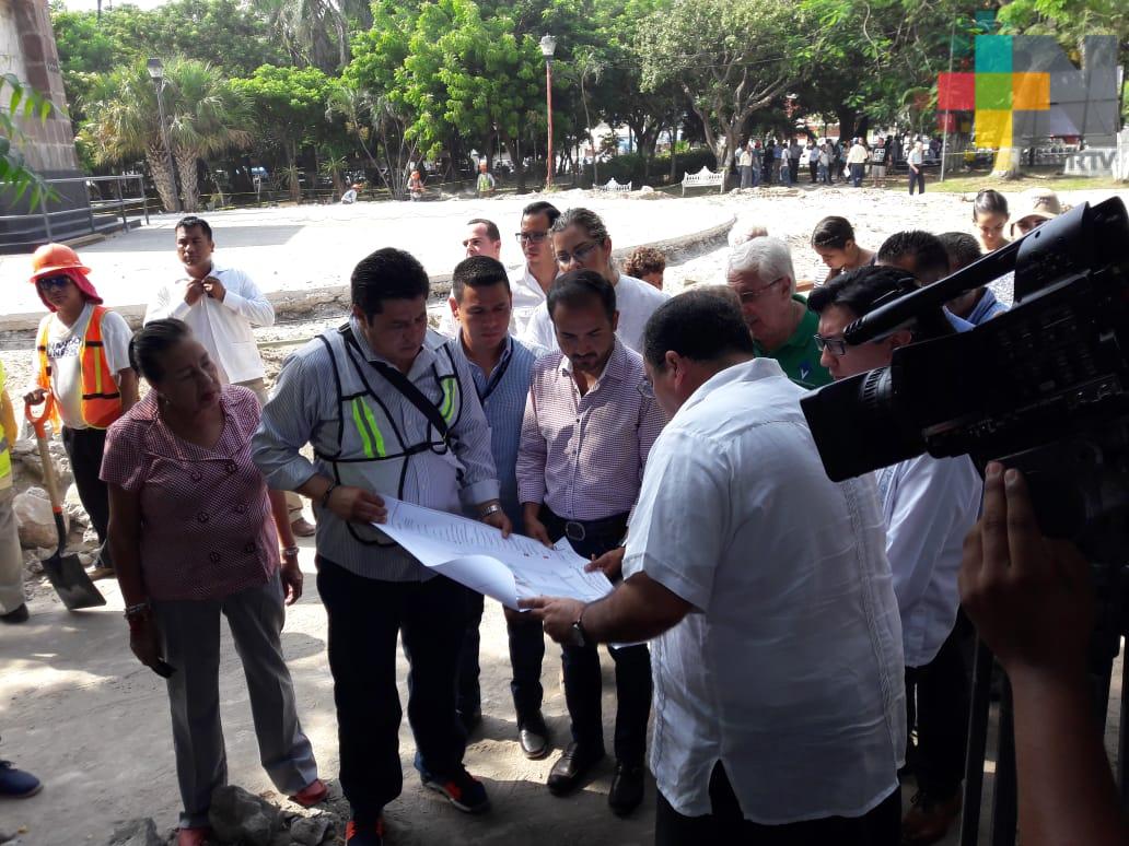 Comienza rehabilitación del parque Zaragoza en la ciudad de Veracruz