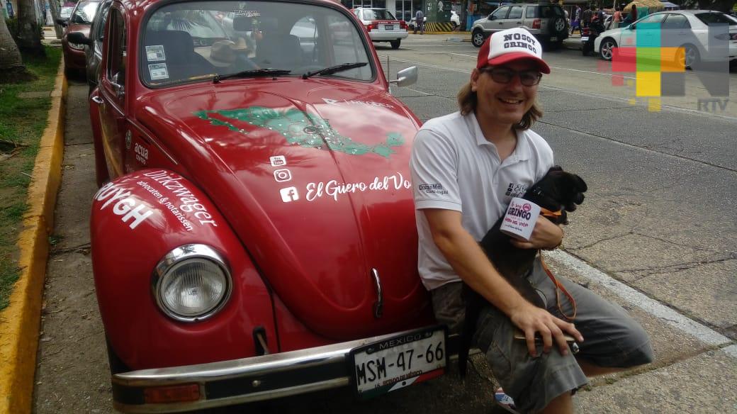 El viajero holandés llegó a Coatzacoalcos