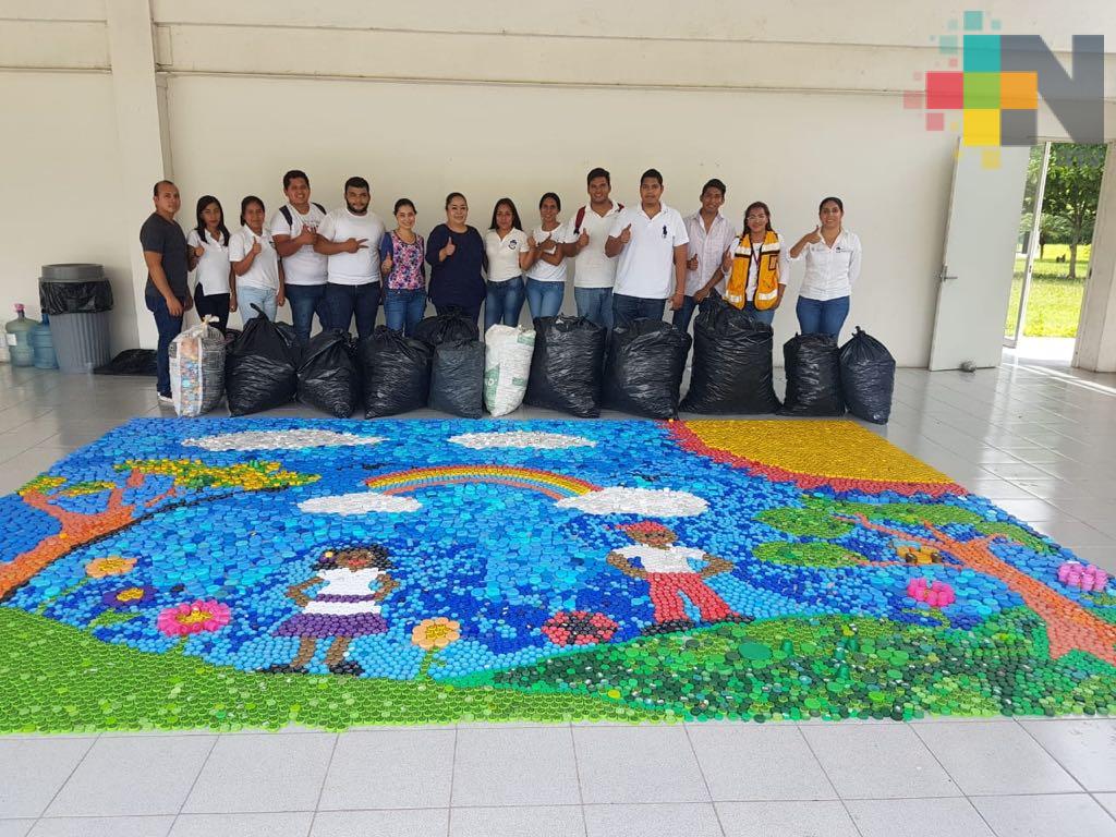 Tecnológico de Tierra Blanca recolecta tapitas de PET contra el cáncer