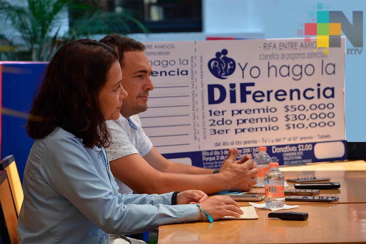 Ponen en marcha rifa “Yo hago la DIFerencia” a favor de personas con discapacidad