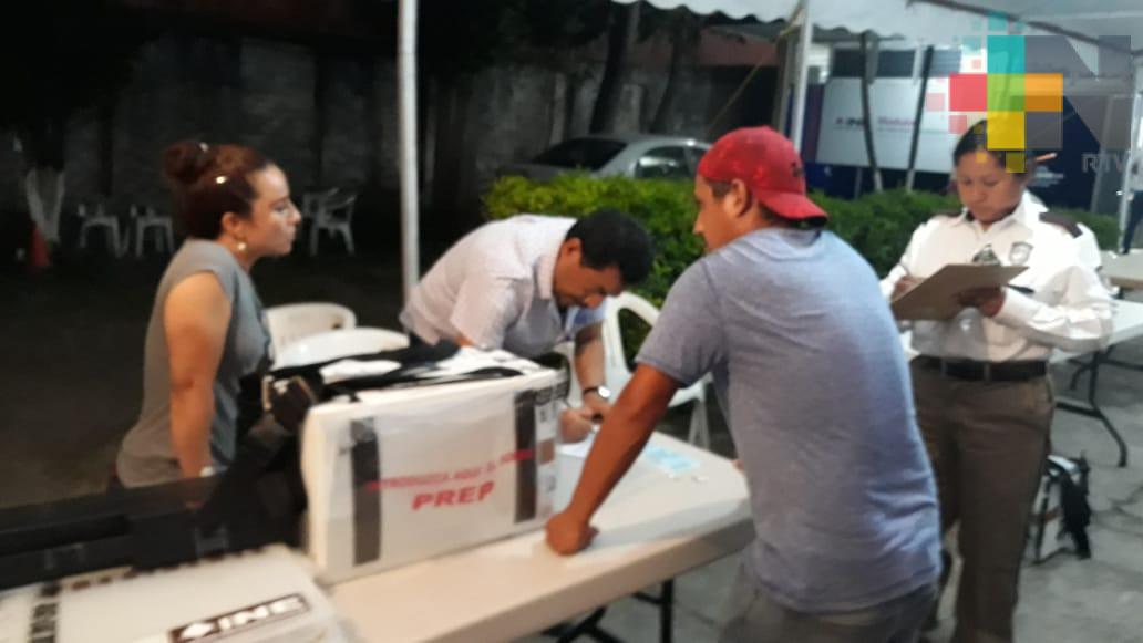Culmina etapa de recepción de paquetes electorales en Tuxpan