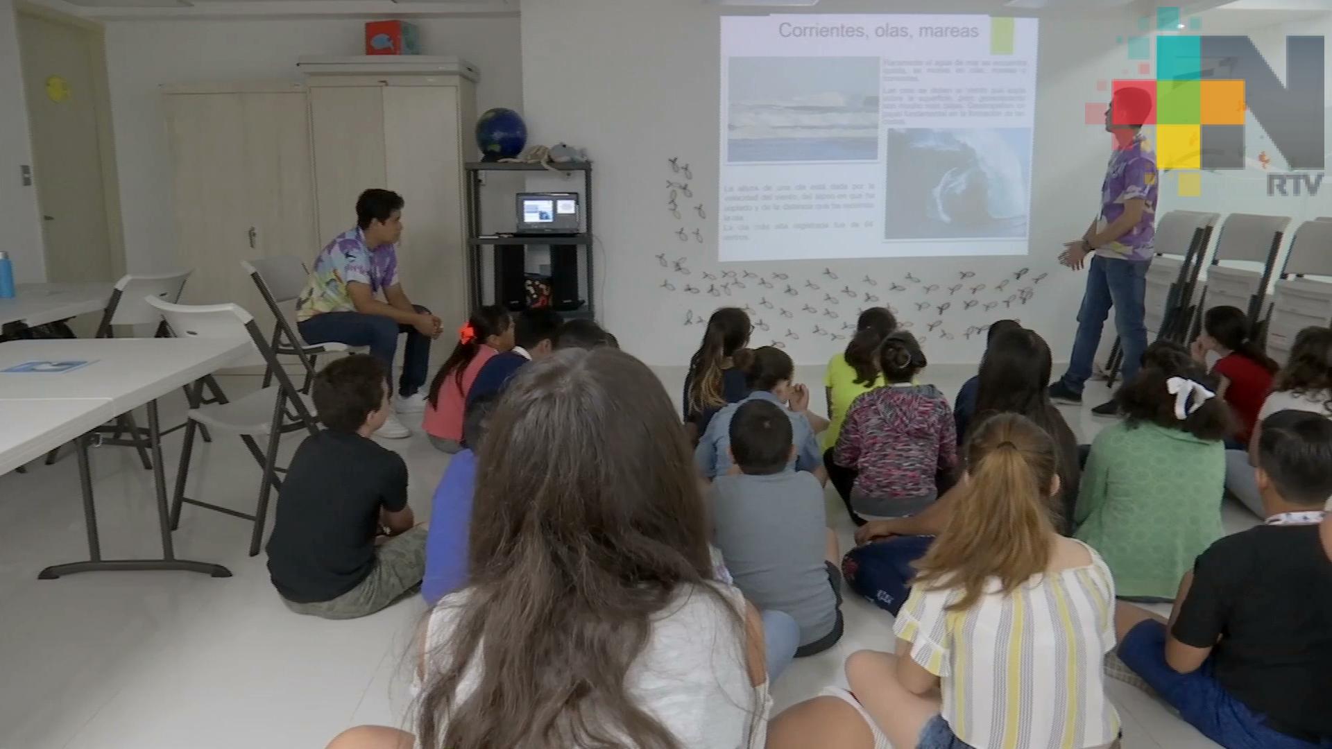 Cursos de verano en el Acuario de Veracruz fomentan interés por la biodiversidad