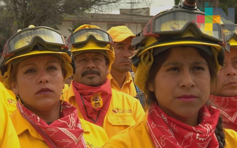SPC agradece a brigadistas trabajo para combatir incendios en Veracruz