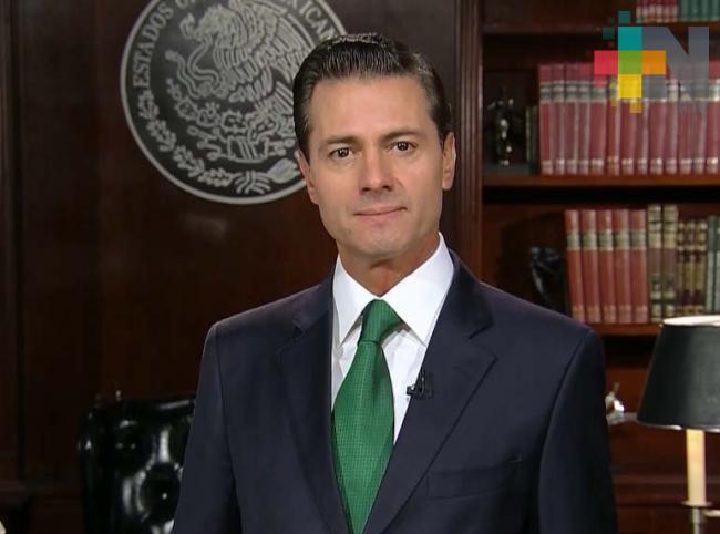López Obrador contará con el apoyo del gobierno federal: Peña Nieto