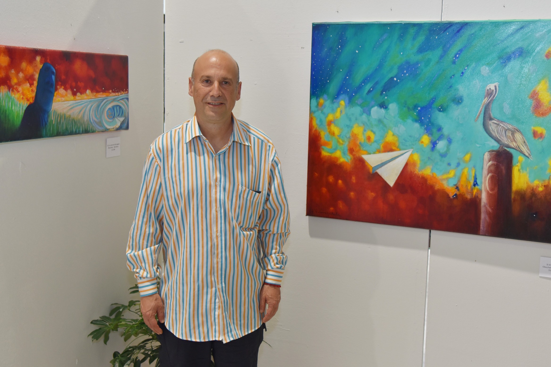 Congreso del Estado exhibe obra del artista chileno Hernán Fuenzalida