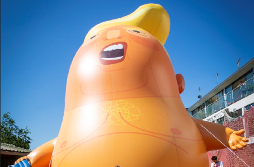 Gran inflable con caricatura de Trump volará en Londres durante visita