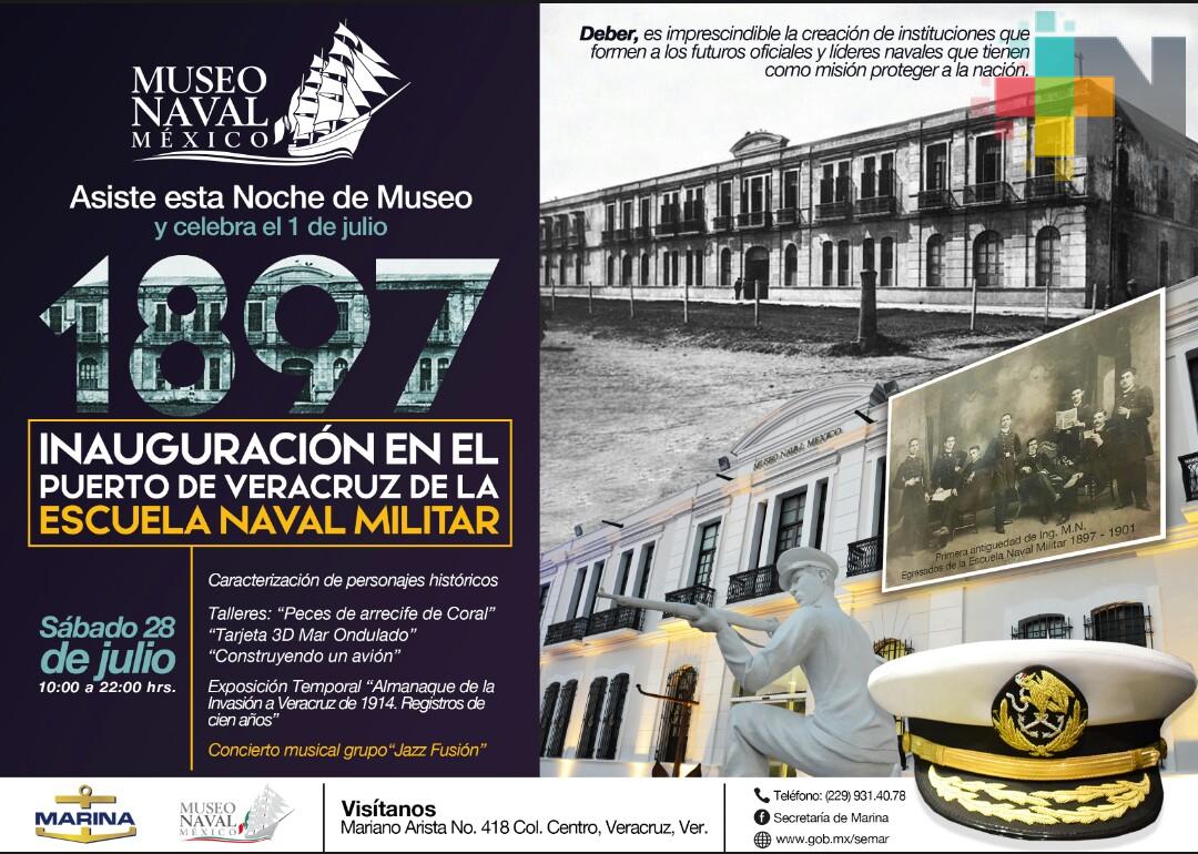 Celebrarán los 121 años de vida de la Escuela Naval Militar del Puerto de Veracruz