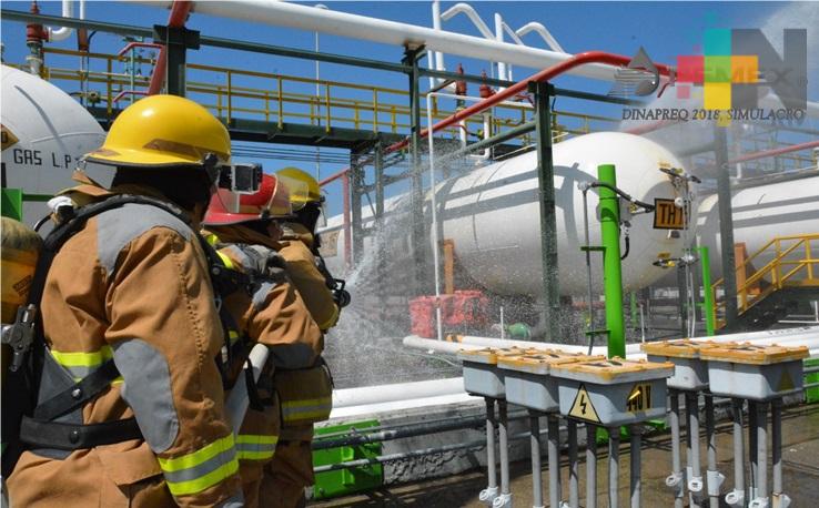 Pemex realiza 99 simulacros exitosos como parte del Día Nacional de Respuesta a Emergencias Químicas