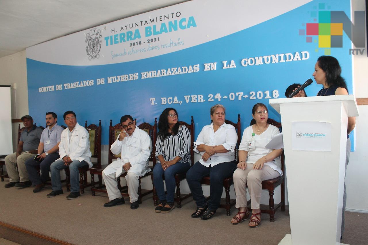 Conforma Tierra Blanca, comité de traslados de mujeres embarazadas en la comunidad