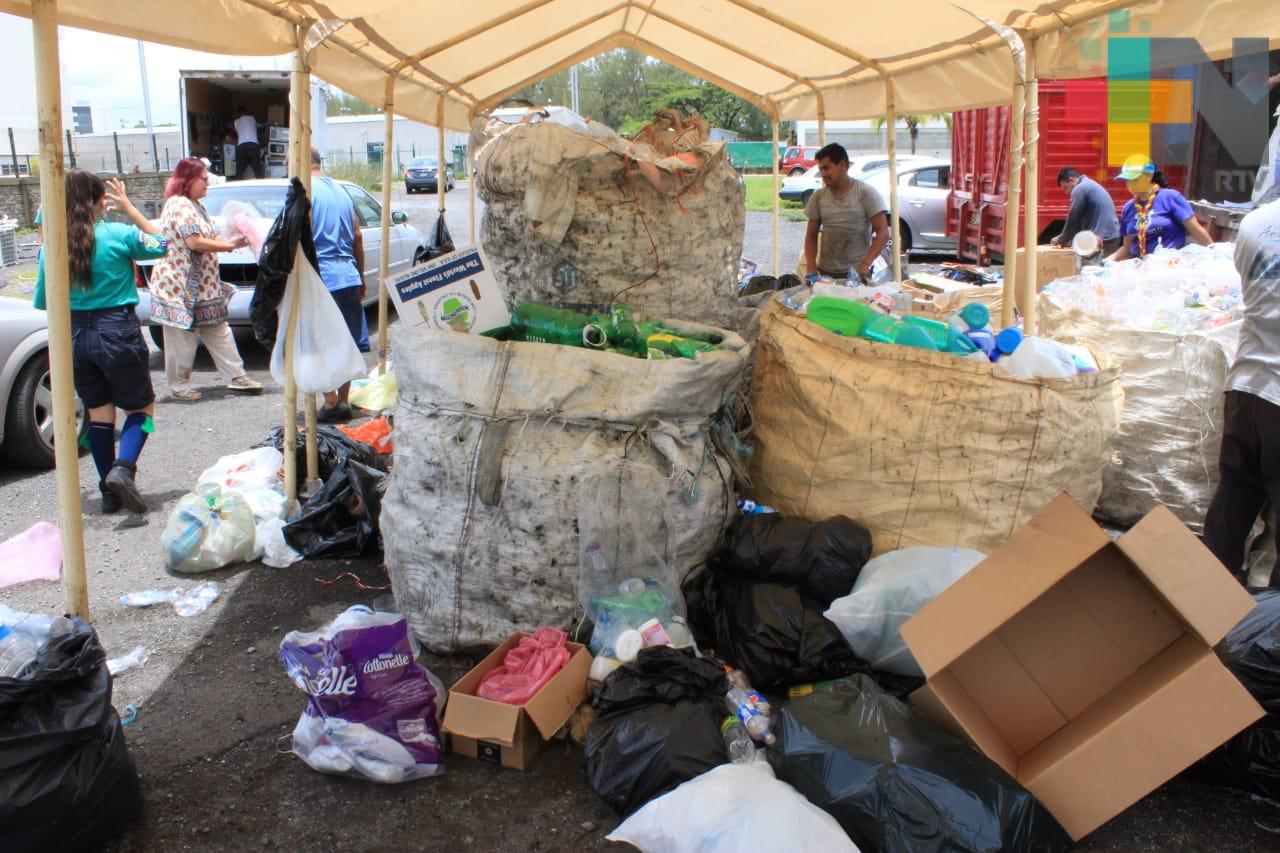En Boca del Río realizan jornada de material reciclaje