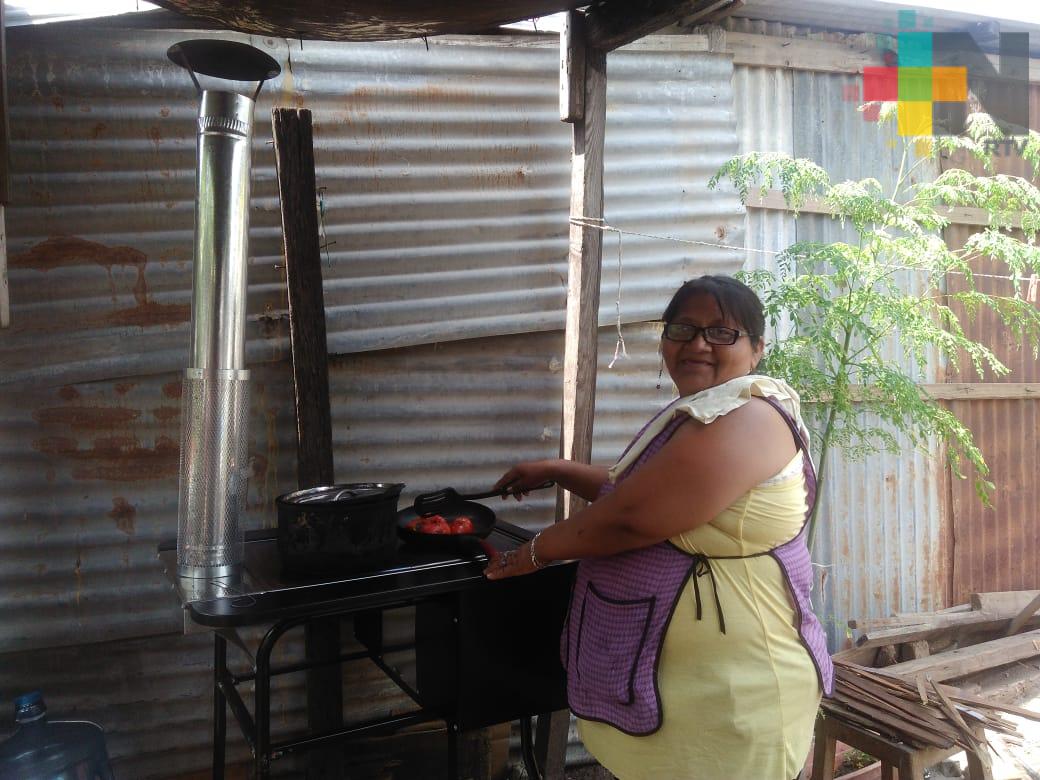 Entregan estufas ecológicas en colonias de Veracruz