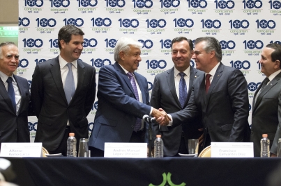 Concamin y López Obrador acuerdan trabajar en una política industrial