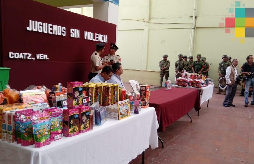 Inició la Sedena campaña de canje de juguetes bélicos en Coatzacoalcos