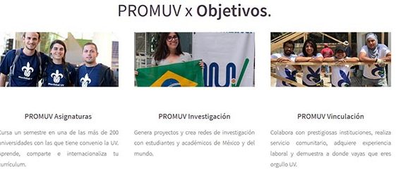 UV invita a estudiantes a participar en movilidad por objetivos