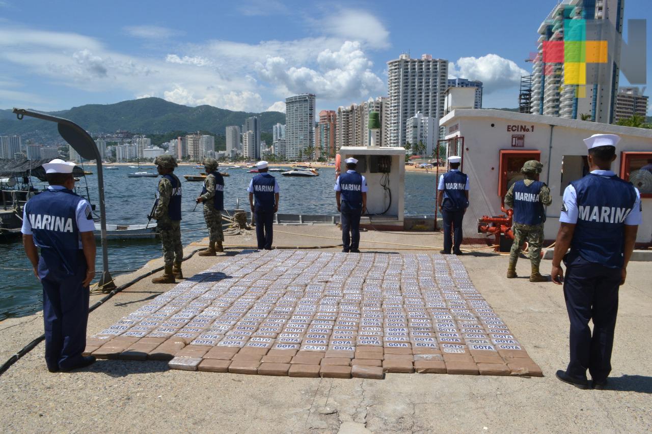 Semar asegura más de 700 kilogramos de presunta cocaína en costas de Guerrero
