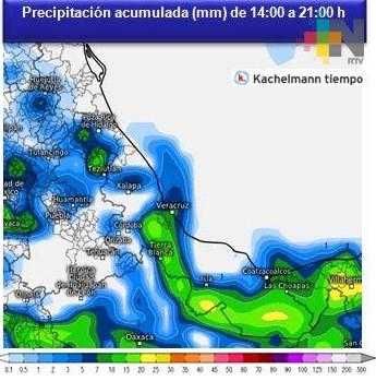 Onda Tropical 32 generará aumento de lluvias en gran parte de Veracruz