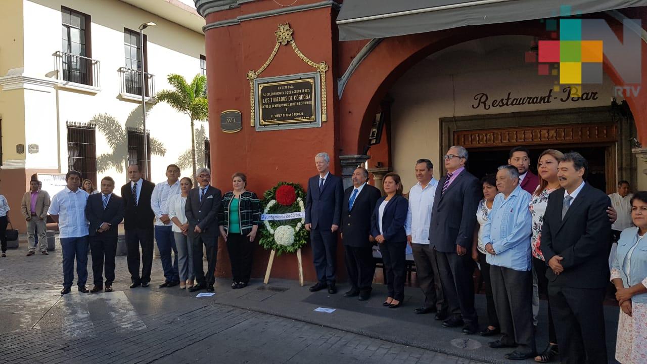 Ayuntamiento conmemora aniversario de la firma de los Tratados de Córdoba