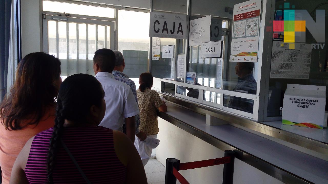 Hasta el 30 de agosto para recibir descuentos en pagos atrasados del CAEV en Tuxpan