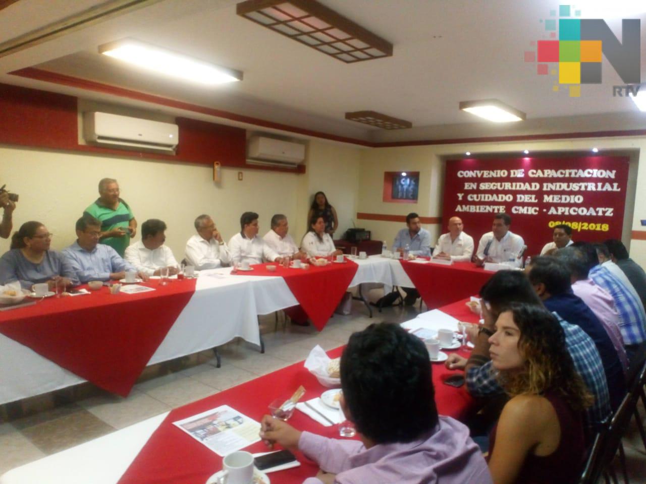 CMIC y API Coatzacoalcos firmaron convenio de capacitación para los trabajadores