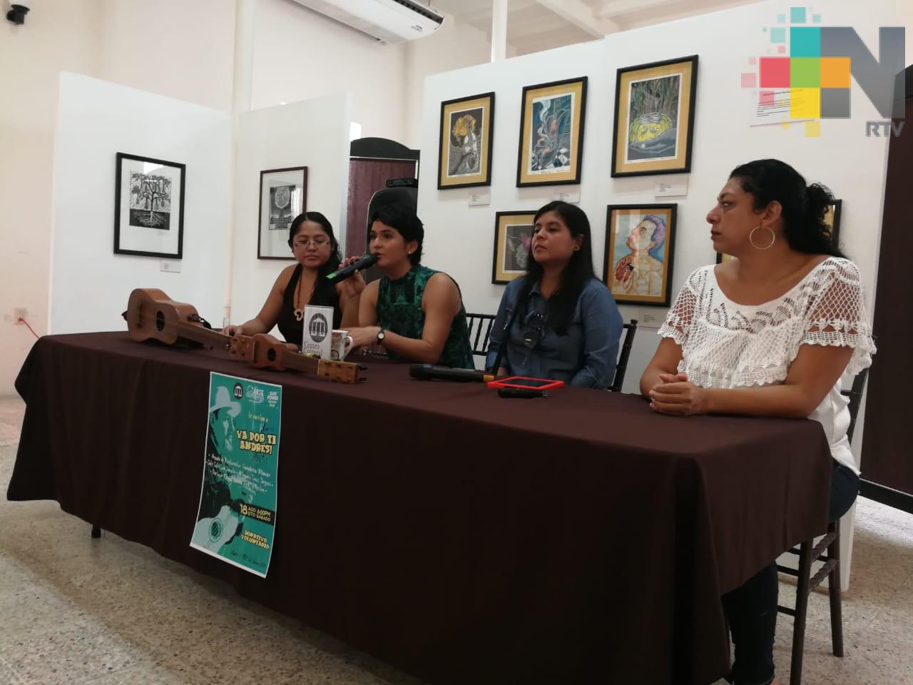 Con carácter social, comunidad artística del sur de Veracruz homenajeará al músico Andrés Flores