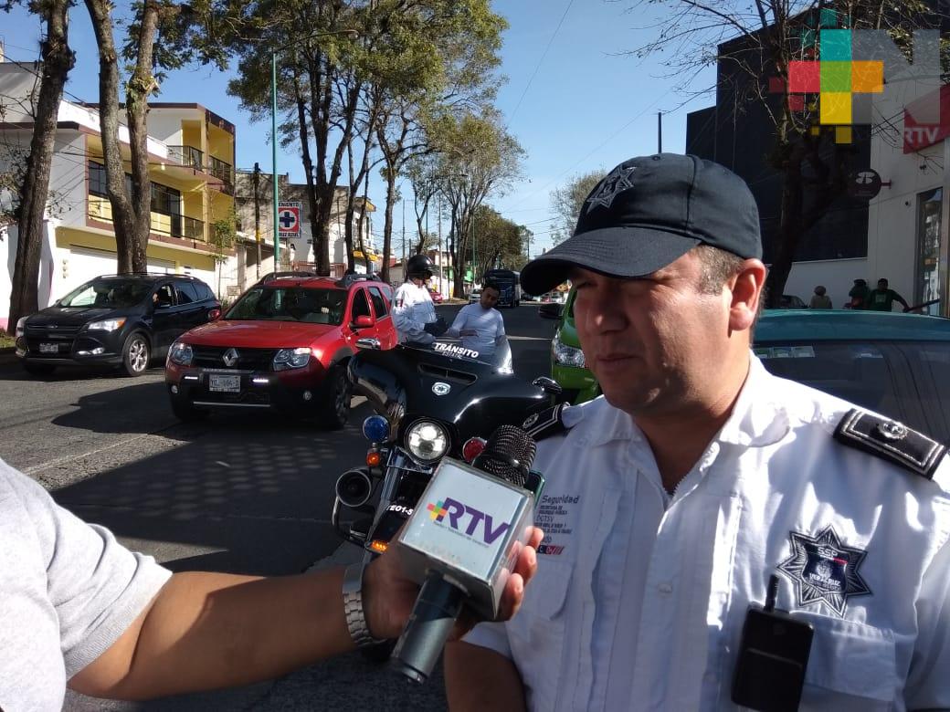 Tránsito del Estado mantiene operativos permanentes en Xalapa y periferia
