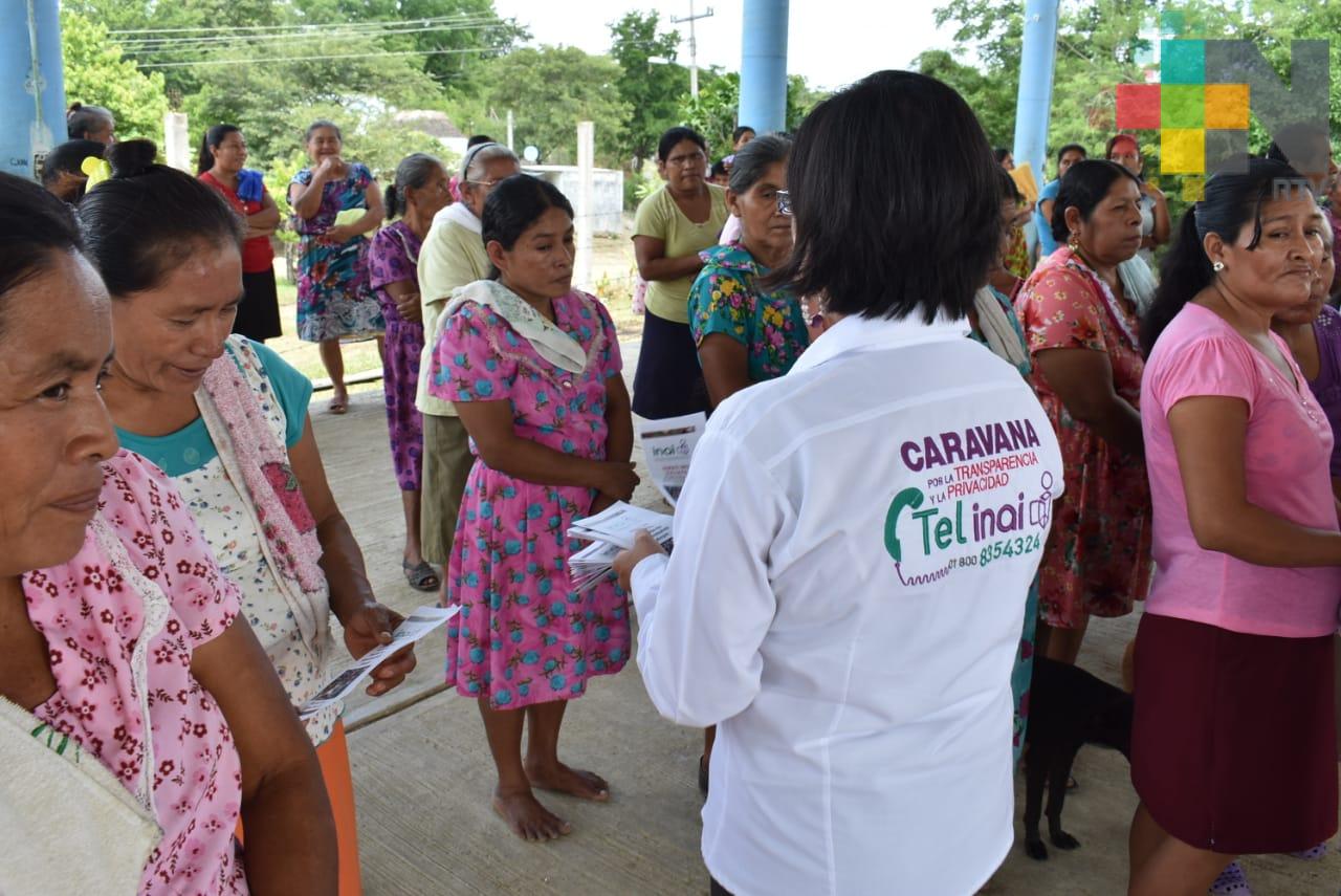 Visitó INAI comunidades del norte de Veracruz