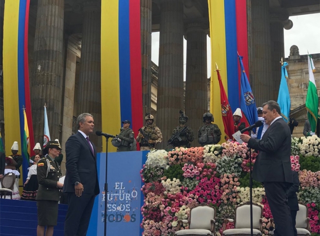 Iván Duque toma posesión como presidente de Colombia 