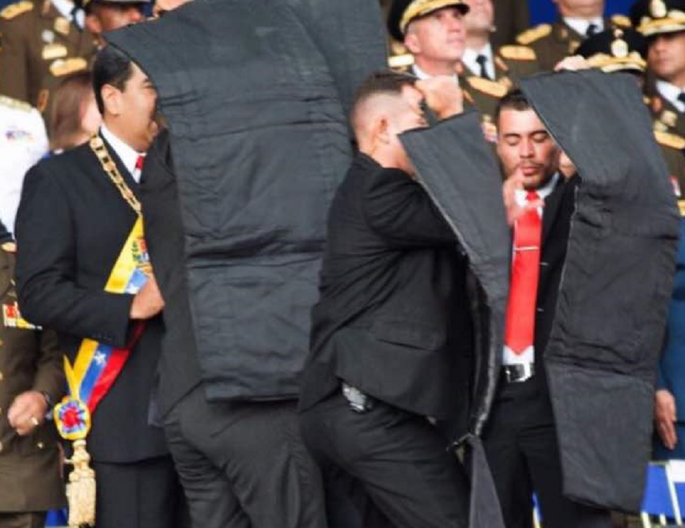 Militares venezolanos repudian «intento de magnicidio» contra Maduro