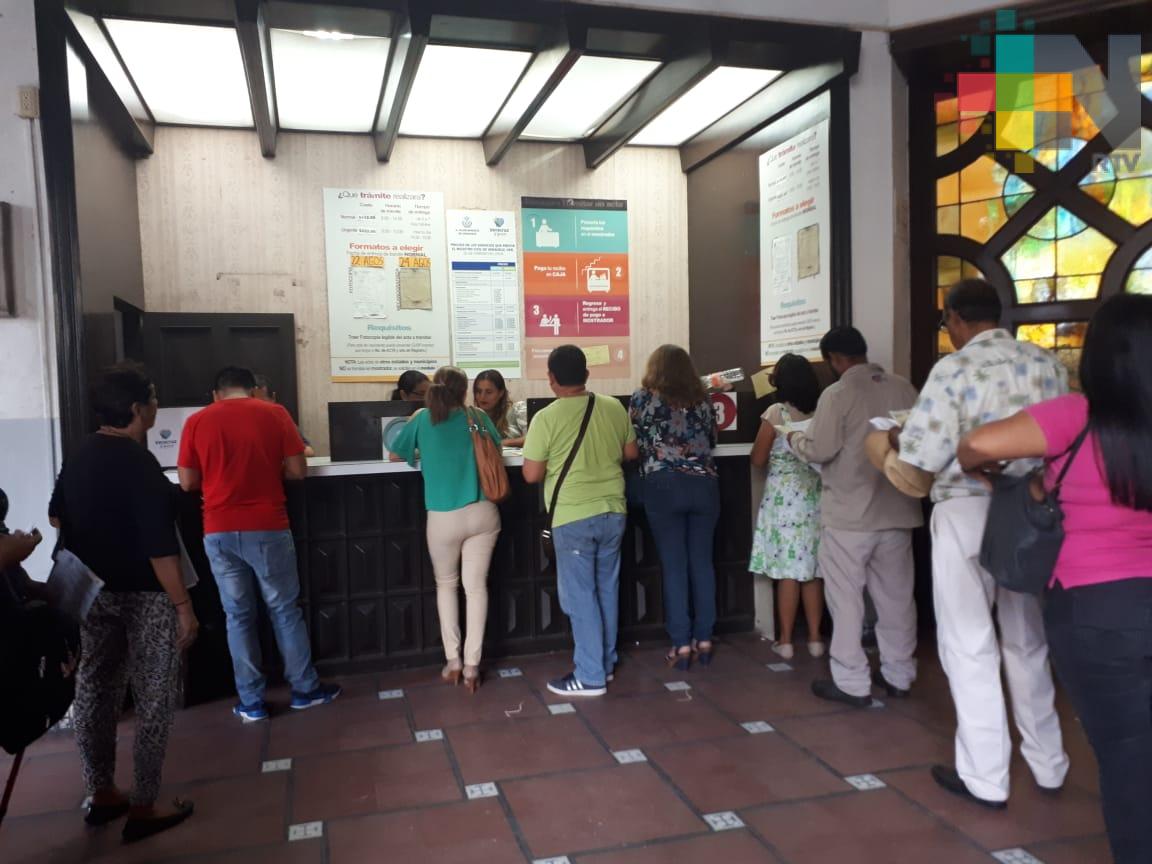 Aumenta 30% la demanda de trámites en Registro Civil de la ciudad de Veracruz