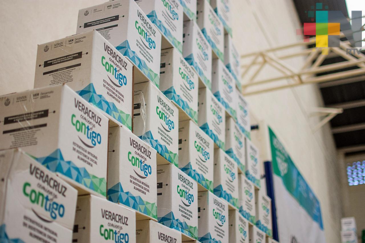 En Fortín y Huayacocotla reinician entrega de apoyos alimentarios del programa Veracruz Comienza Contigo