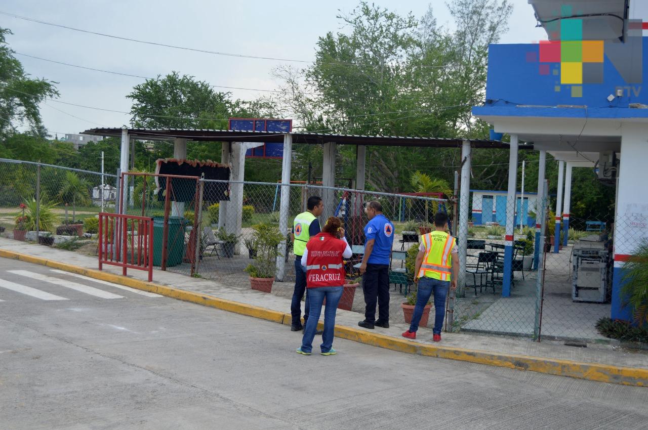 Ante intensas lluvias, PC Tuxpan revisa albergues