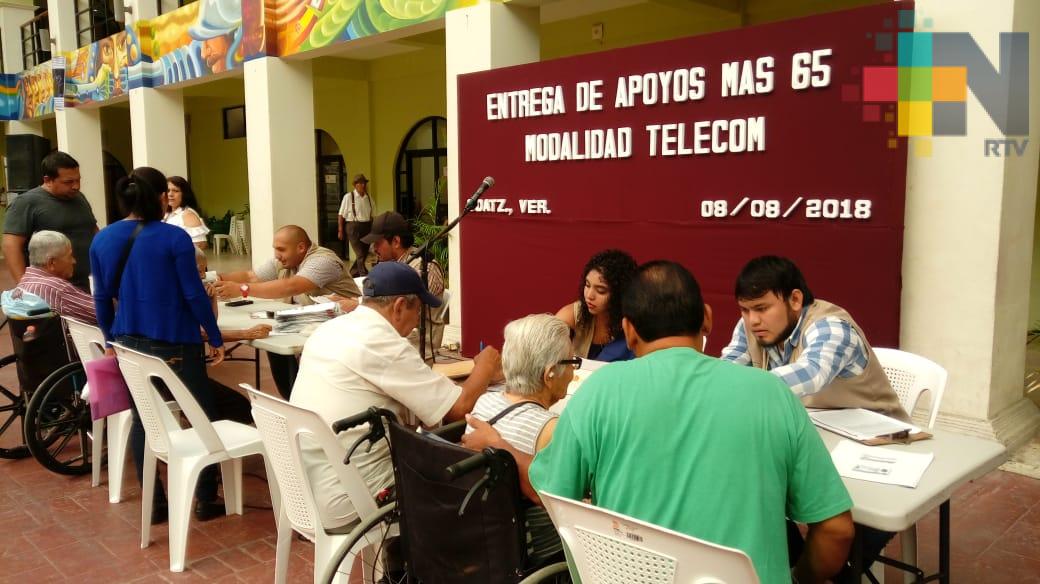 Inicia pago de apoyos del programa «Más 65» en Coatzacoalcos
