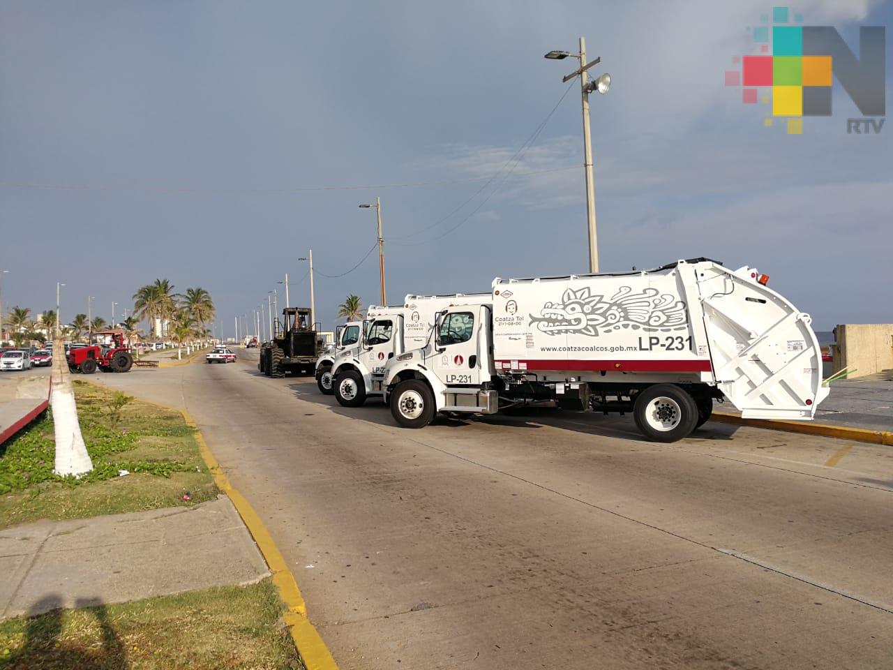 Ayuntamiento de Coatzacoalcos puso en marcha 10 nuevas unidades para recolección de basura