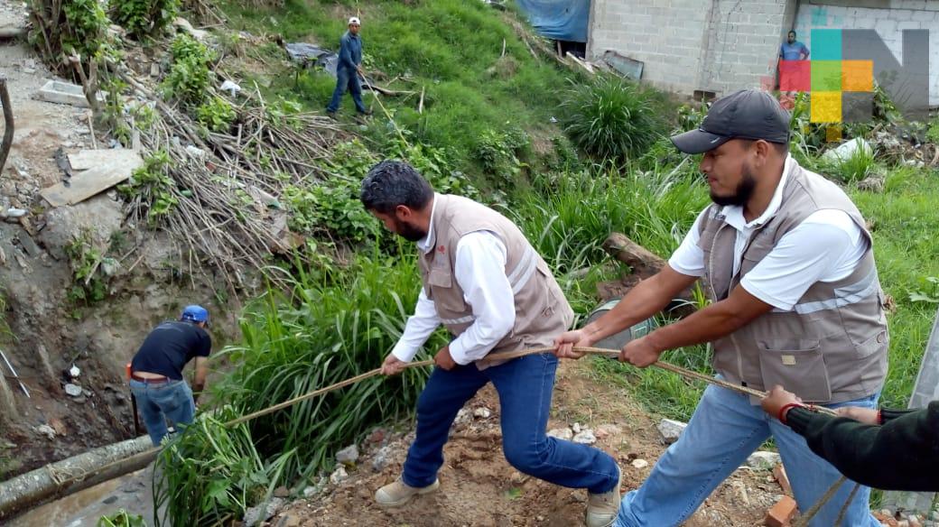 Más de 20 colonias de Xalapa sin agua por tubería rota