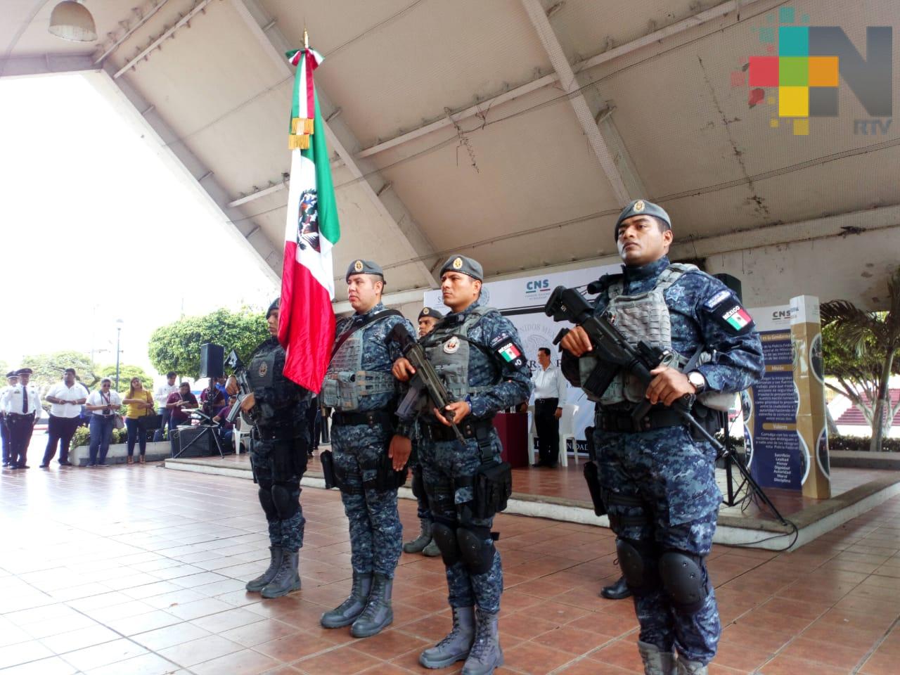 Conmemoran en Coatzacoalcos cuarto aniversario de fundación de la Gendarmería Nacional