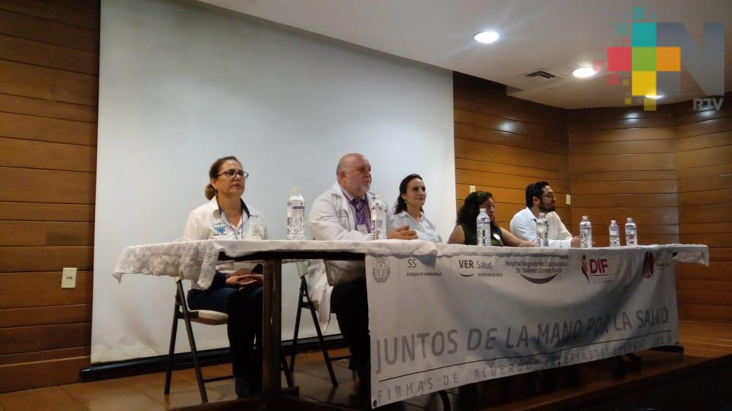 Firman CRIS del DIF y Hospital Regional de Coatzacoalcos convenio de colaboración