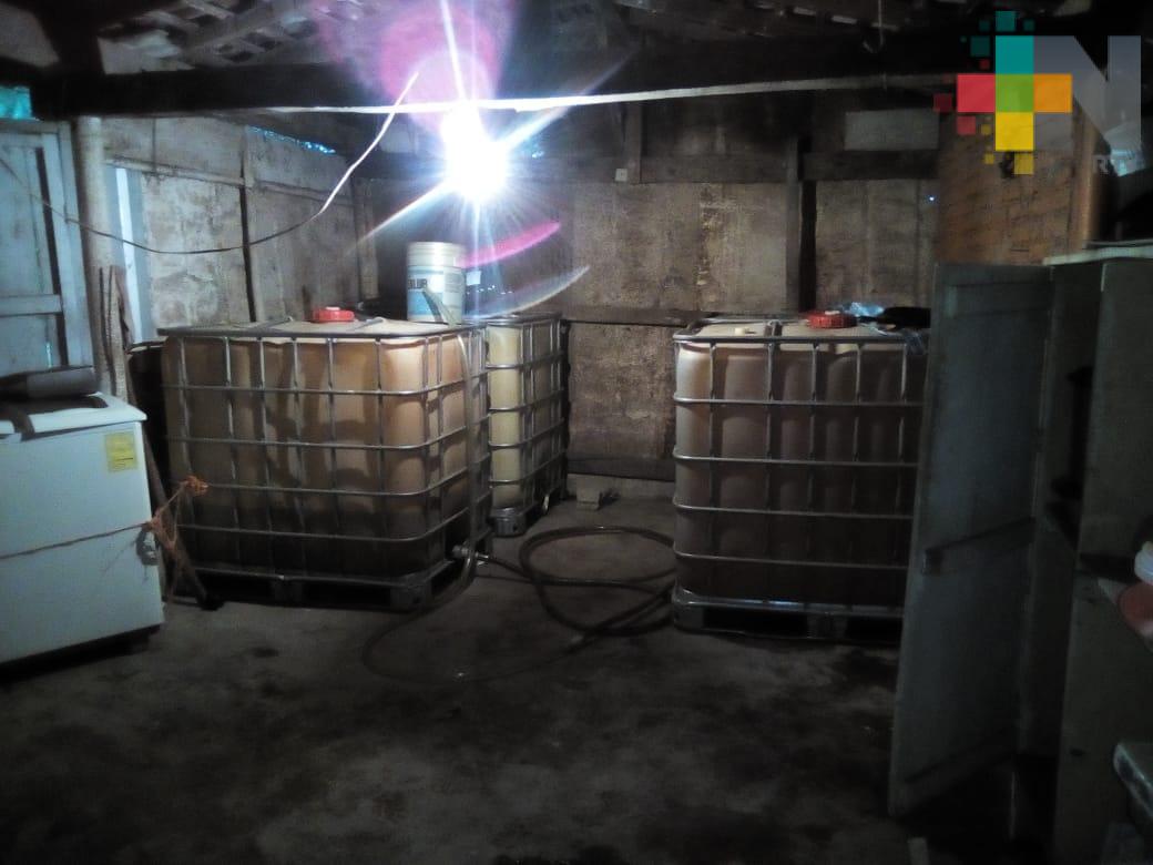 Asegura PGR más de mil litros de hidrocarburo en Cotaxtla