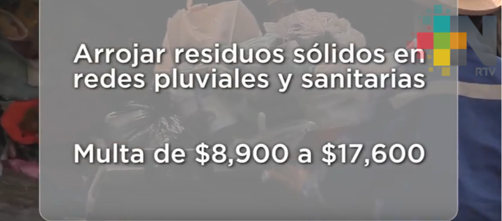 Multas de 17 mil pesos por mal manejo de basura en el puerto de Veracruz