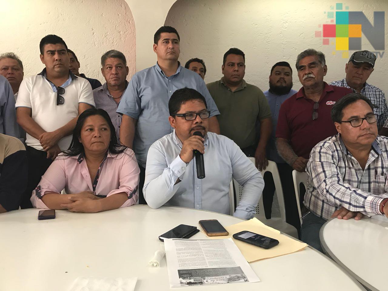 Transportistas urbanos del sur de Veracruz solicitaron un incremento en la tarifa de 9 a 12 pesos