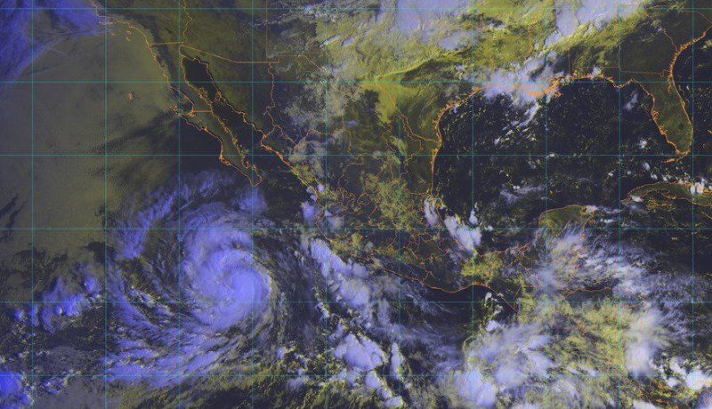 Rosa es huracán categoría 1, se ubica al oeste-suroeste de Manzanillo
