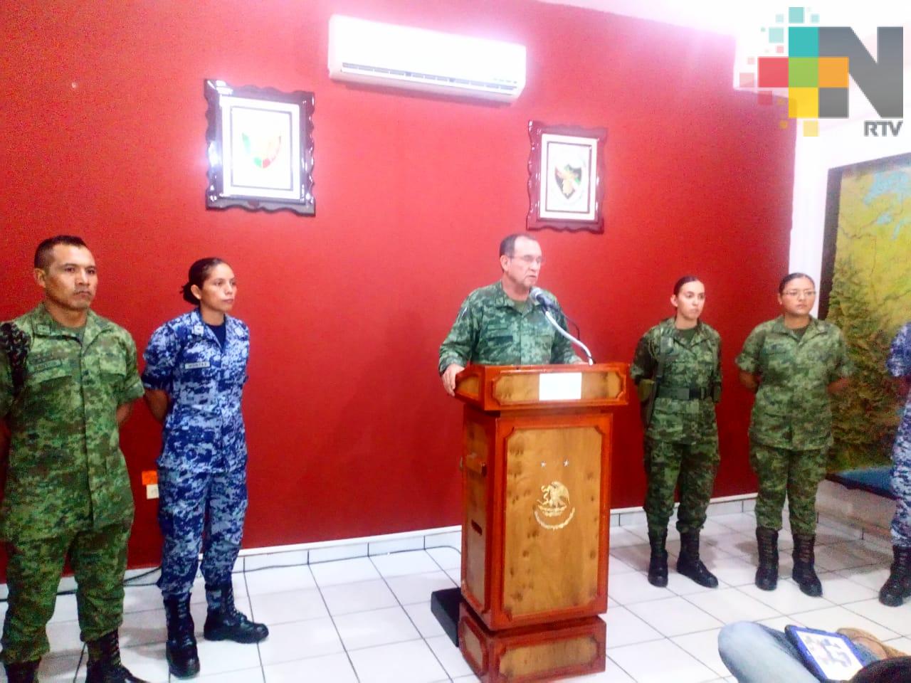 Sedena se declara listo con el plan DN-III-E en caso de inundaciones en el sur de Veracruz