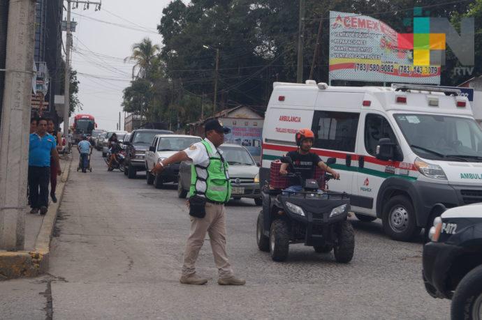 Dirección de Tránsito y Vialidad de Tuxpan realiza operativo sorpresa