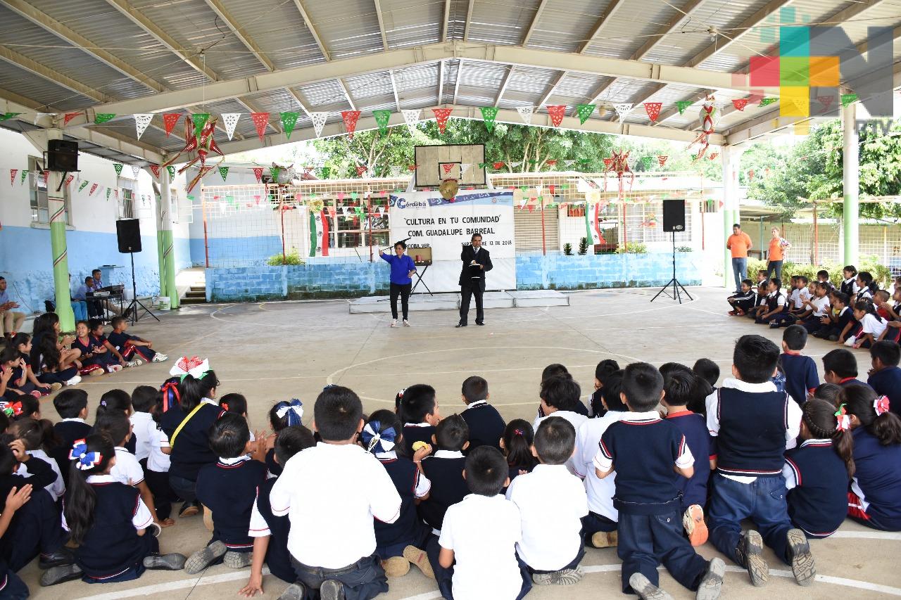 Retoman en Córdoba programa «Cultura en tu Colonia» en la comunidad El Barreal