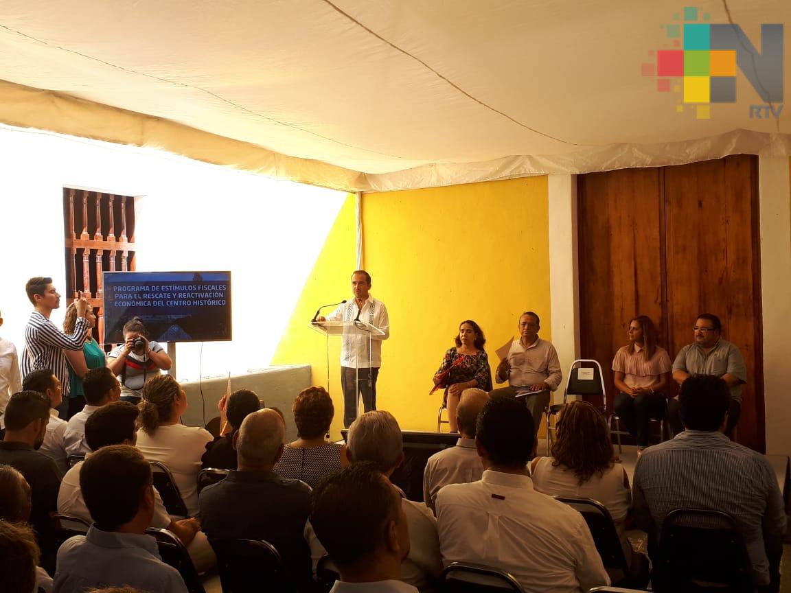 Con estímulos fiscales se busca rescatar el Centro Histórico de la ciudad de Veracruz